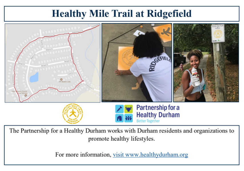 HMT at Ridgefield postcard Healthy Mile Trails