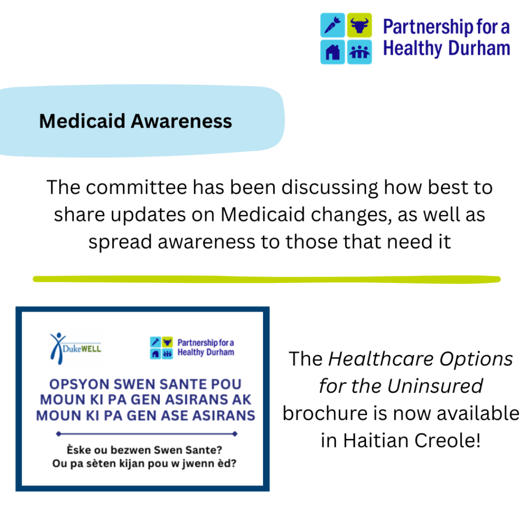 Social Media Highlight Pop Health 2 Access to Care Committee